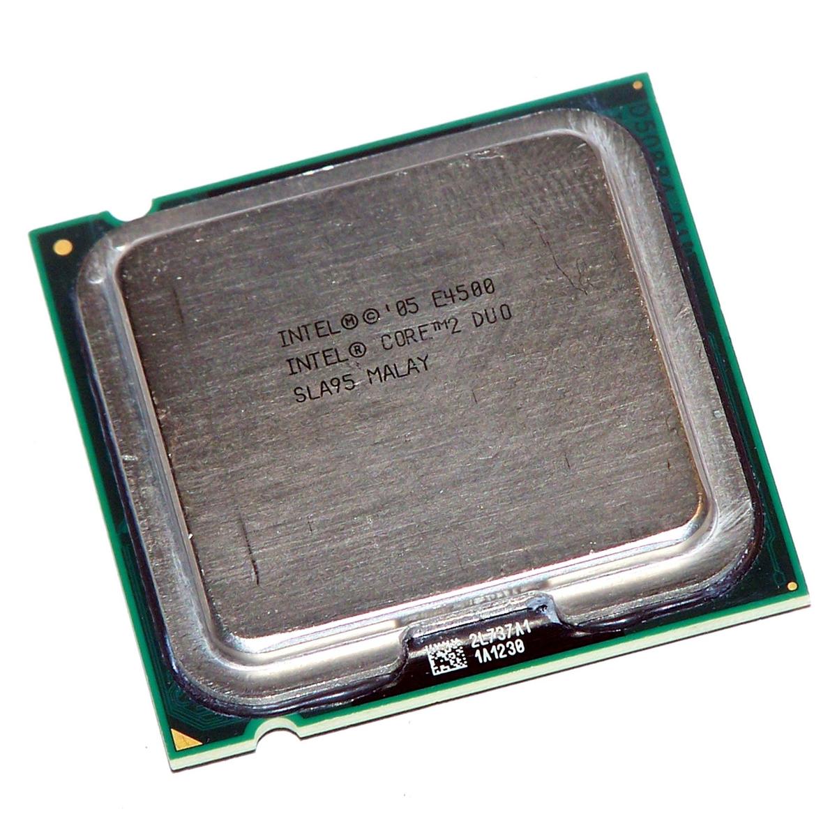 PC CPU LGA 775 CORE 2 DUO E4500 2.20GHZ SLA95 LGA775 PROCESSORE SOCKET COMPUTER - Foto 1 di 2