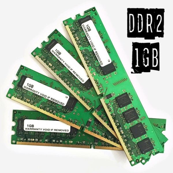 4GB (4x 1GB) MEMORIA RAM DDR2 1GB DIMM COMPUTER FISSO DESKTOP PC INTEL AMD