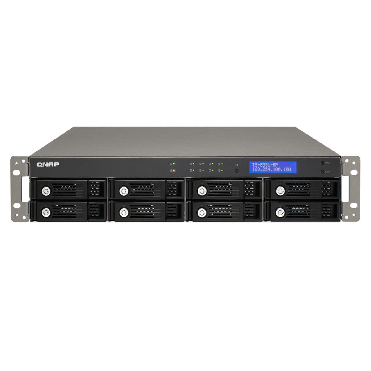 QNAP TS-859U-RP NAS Carte Mère RAM 1 Go HDD 4X 500 Go Avec Alimentation 2U