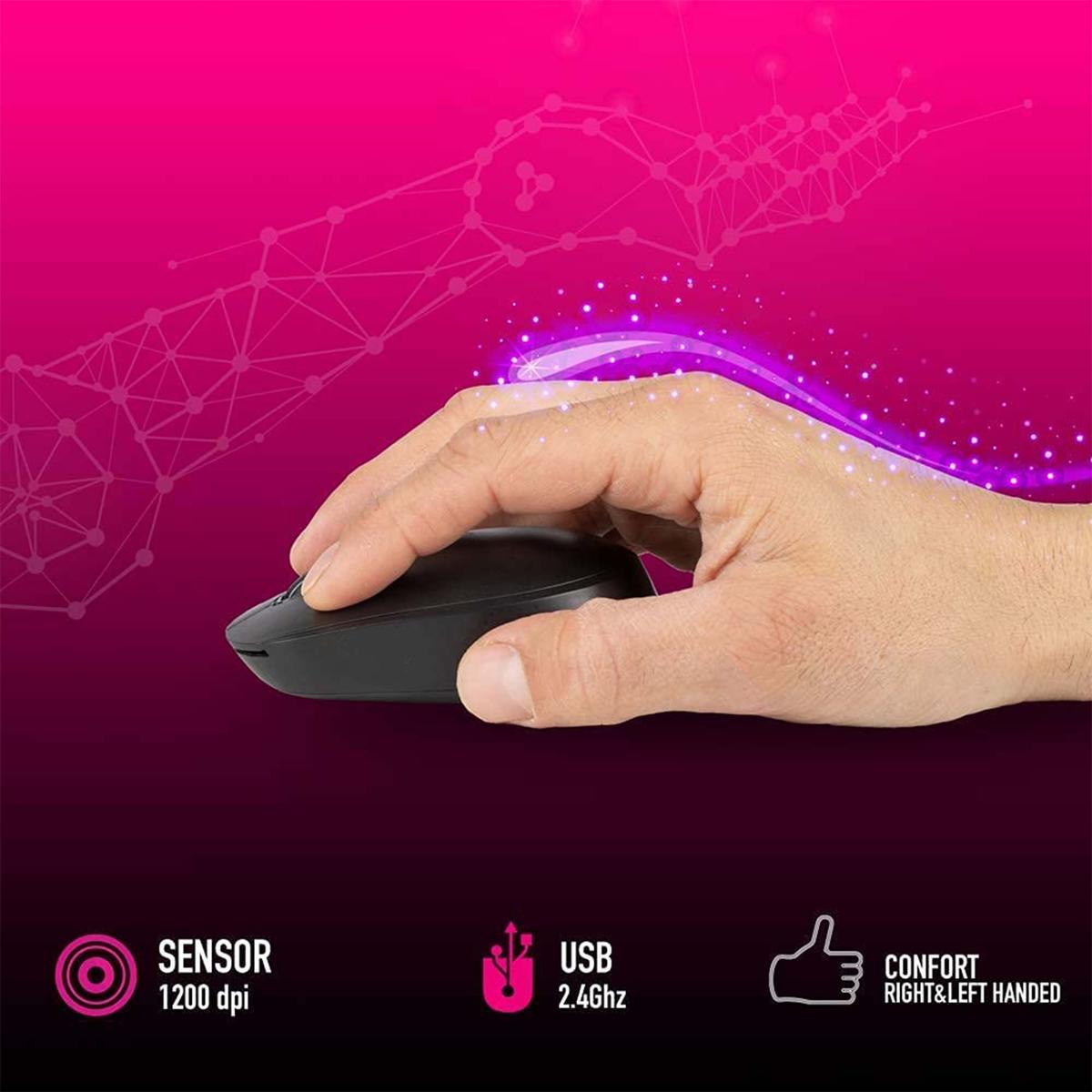 Set Maus E Tastatur Wireless Wifi ohne Kabel M&K Layout Portuguese PT Set PC _ - Bild 3 von 6