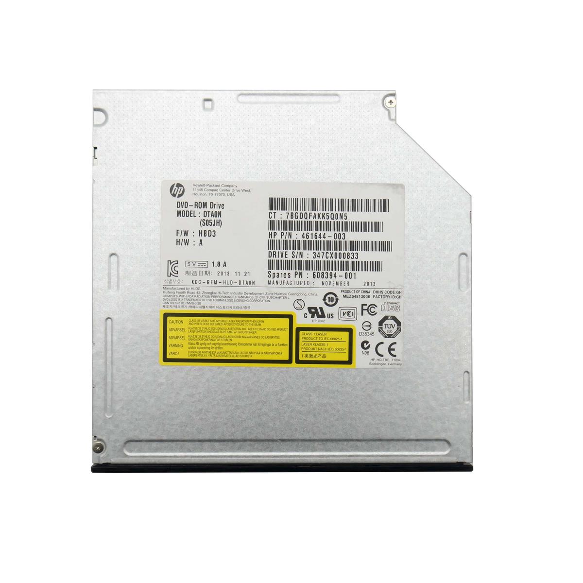 HP LETTORE SATA SLIM DVD CD DVD-ROM CD-ROM DTA0N S05JH 12.7MM ODD COMPUTER PC - Foto 3 di 3