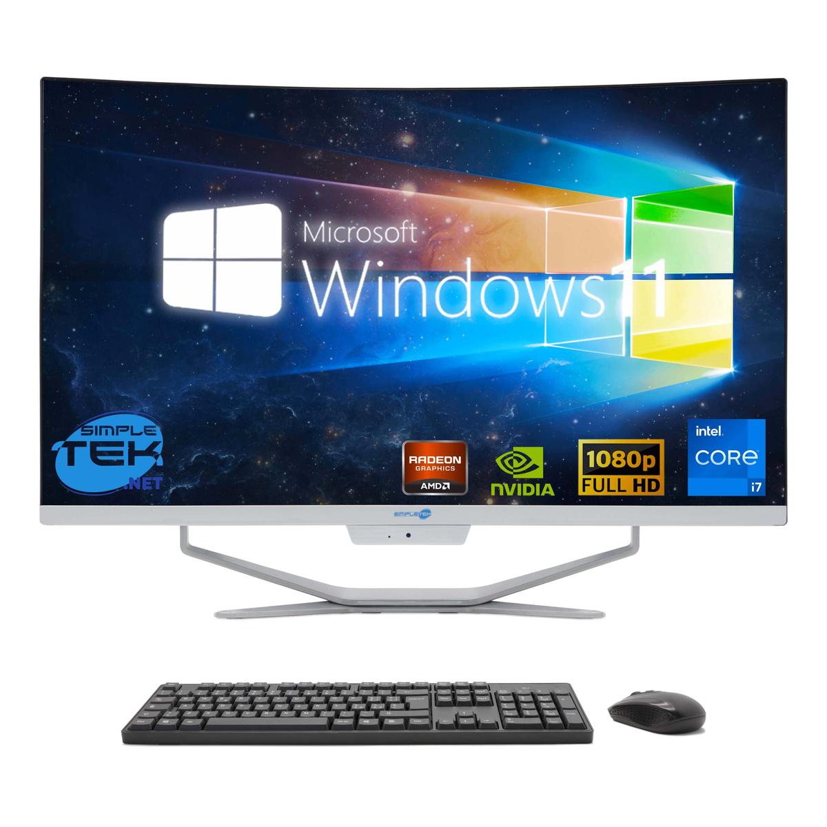 All IN One 27 " FHD Gebogen i7 6° Gen. RAM 16 GB SSD 480 GB Win 11 Computer - Bild 2 von 8