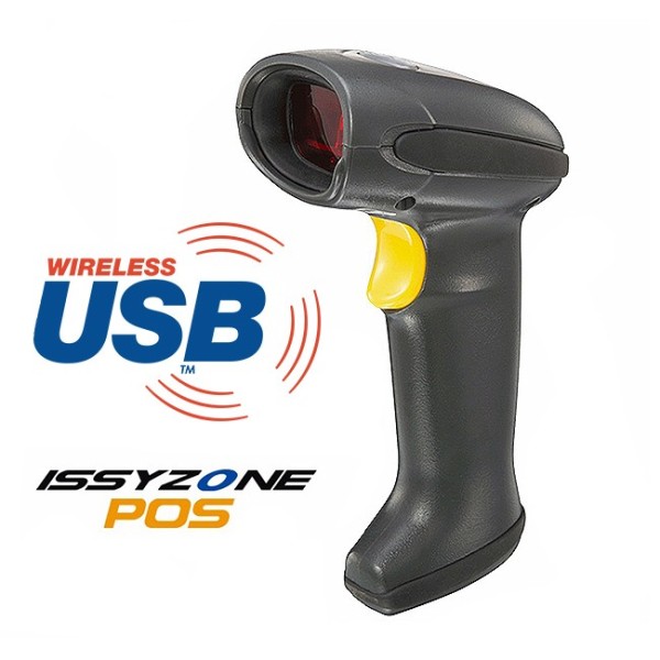 LETTORE CODICI A BARRE LASER BARCODE PISTOLA WIRELESS SENZA FILI NUOVA USB 1D