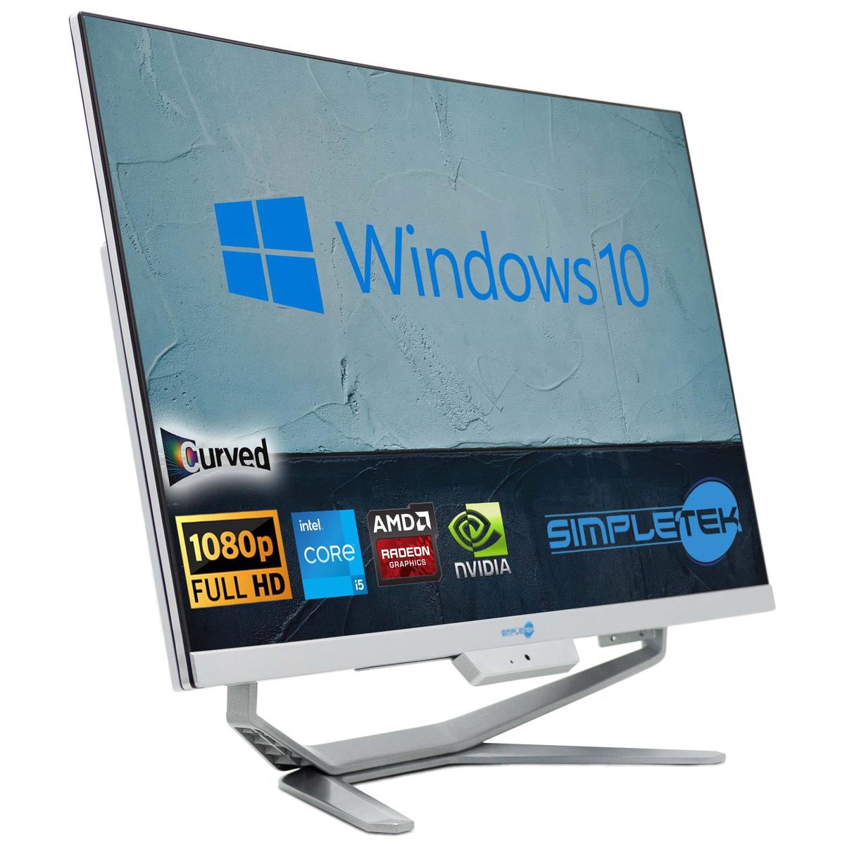 All IN One I5 6° Gen 24 " Curved Win 10 RAM 8GB SSD 240GB PC Hard Editing Gaming - Picture 2 of 8