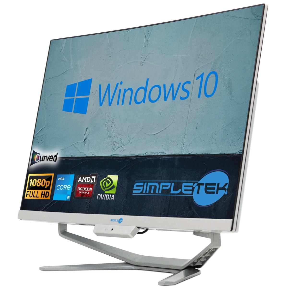 All IN One I5 6° Gen 24 " Curved Win 10 RAM 8GB SSD 240GB PC Hard Editing Gaming - Picture 3 of 8