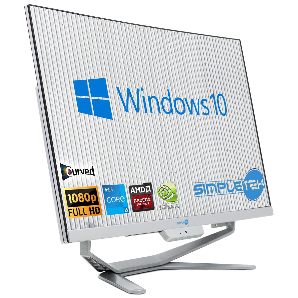 All IN One I5 8° Gen 24 " Curved Win 10 RAM 8GB SSD 120GB PC Hard Editing Gaming - Picture 2 of 7
