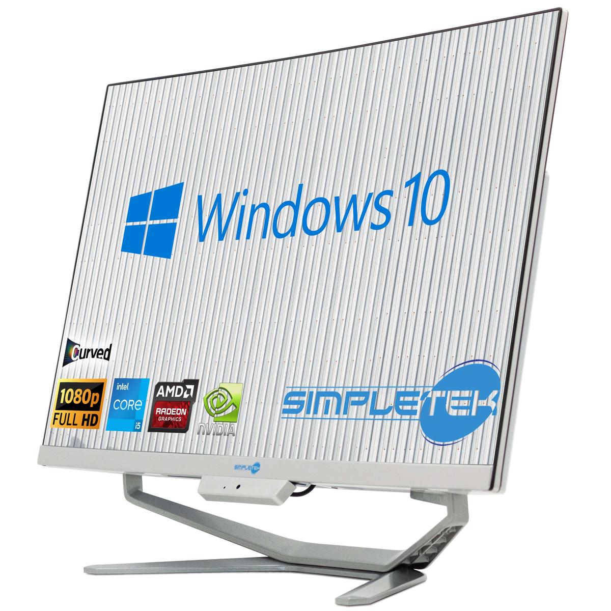 All IN One I5 8° Gen 24 " Curved Win 10 RAM 8GB SSD 120GB PC Hard Editing Gaming - Picture 3 of 7