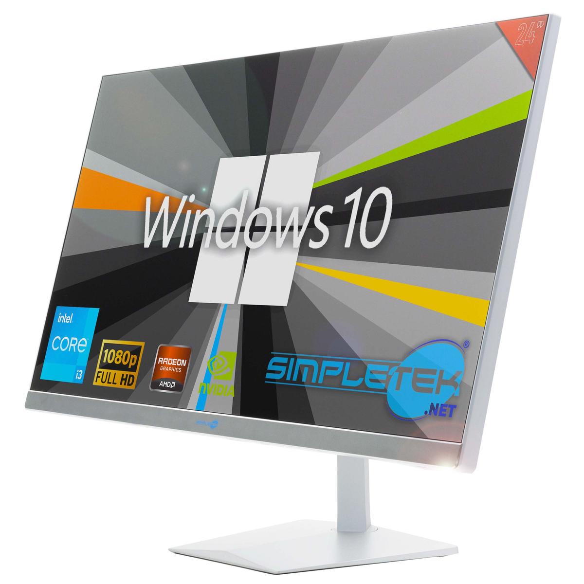 Tout en Un I3 24 " Windows 10 RAM 8 Go SSD 120 Go Ordinateur Fixe Editing Partie - Photo 3/11