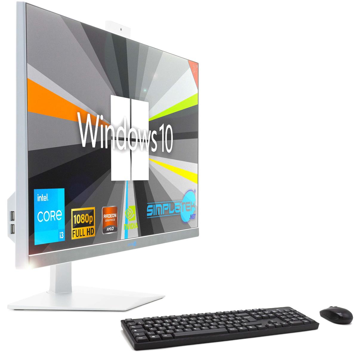 Tout en Un I3 24 " Windows 10 RAM 8 Go SSD 240 Go Ordinateur Fixe Editing Partie