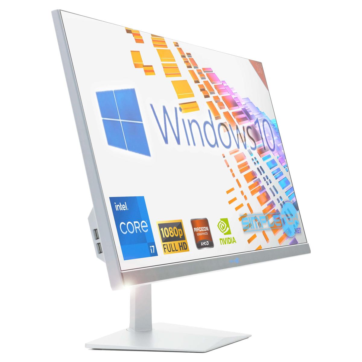 Tout en Un I7 24 " Windows 10 RAM 8 Go SSD 240 Go Ordinateur Fixe Editing Partie - Photo 11/11
