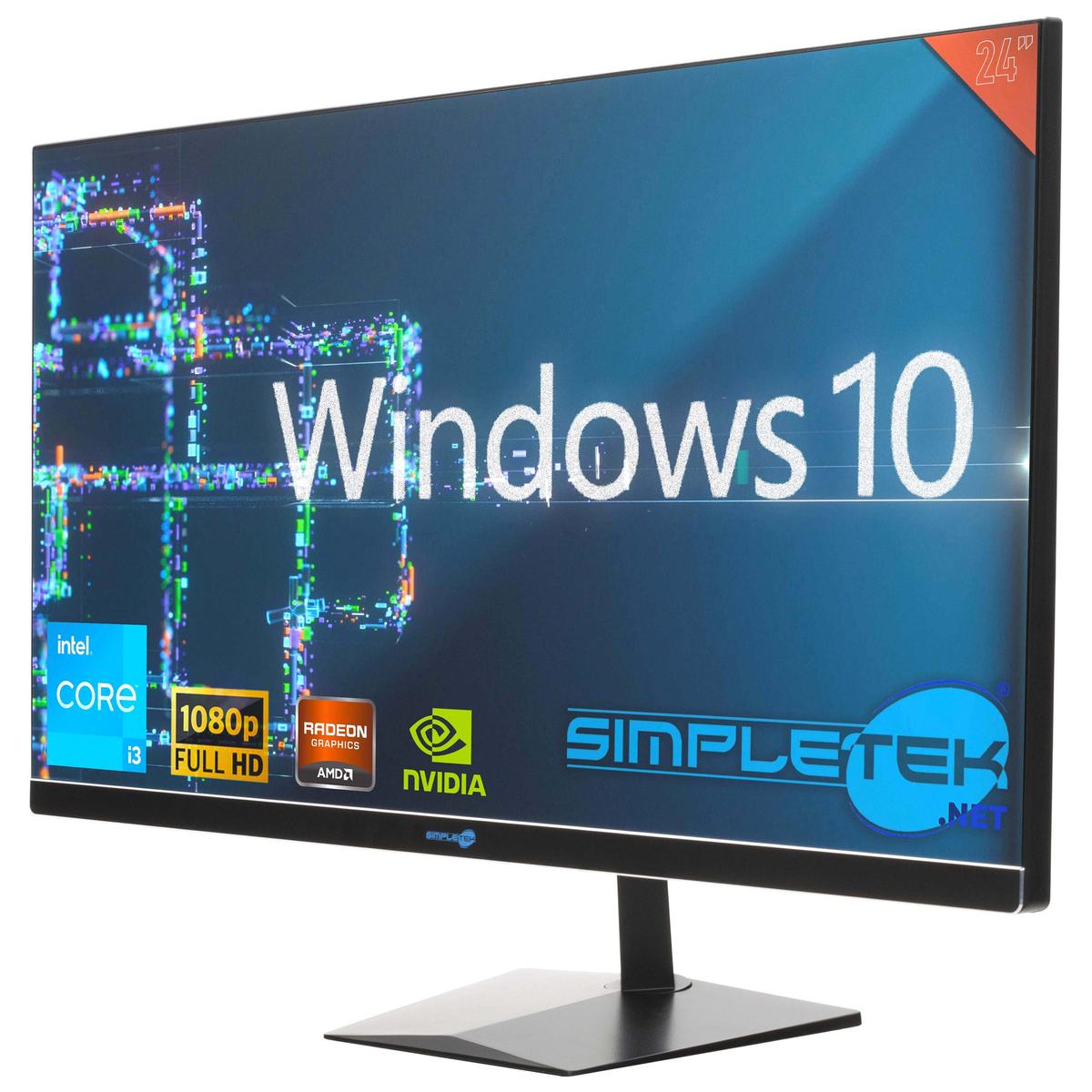 Tout en Un I3 24 " Windows 10 RAM 8 Go SSD 240 Go Ordinateur Fixe Editing Jeu - Photo 9/11