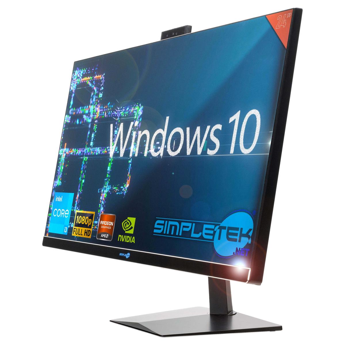 Tout en Un I3 24 " Windows 10 RAM 8 Go SSD 240 Go Ordinateur Fixe Editing Jeu