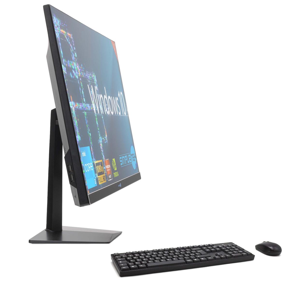 Tout en Un I3 24 " Windows 10 RAM 8 Go SSD 240 Go Ordinateur Fixe Editing Jeu - Photo 3/11