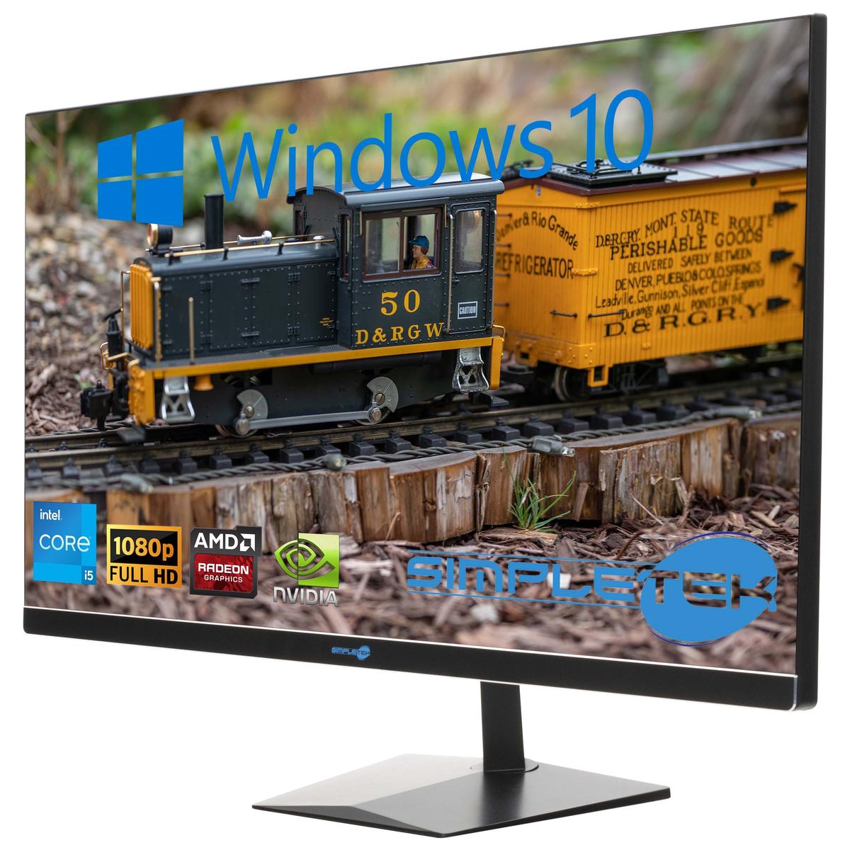 Tout en Un I5 27 " Windows 10 RAM 8 Go SSD 120 Go Ordinateur Fixe Editing Jeu