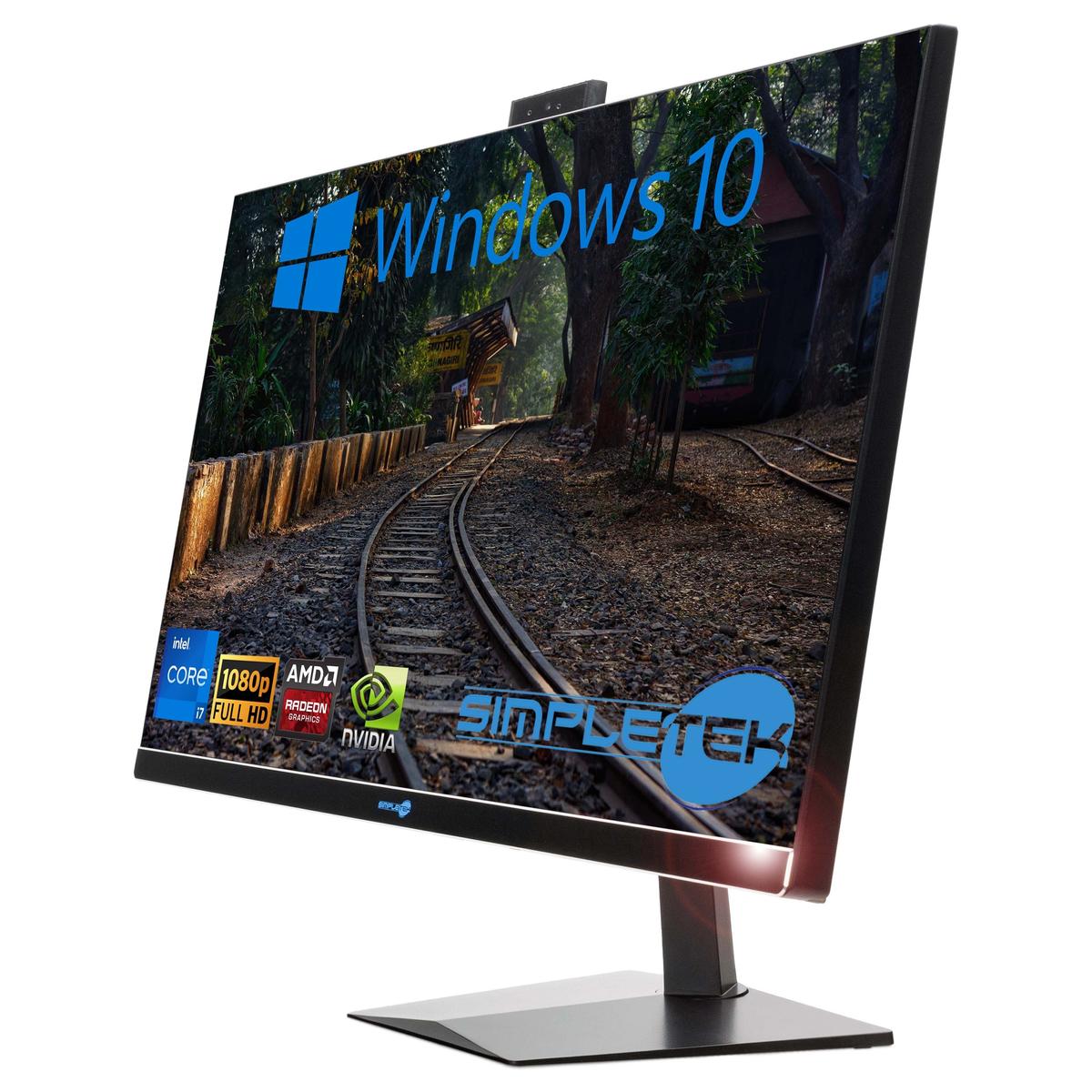 Tout en Un I7 27 " Windows 10 RAM 8 Go SSD 120 Go Ordinateur Fixe Editing Jeu - Photo 3/11