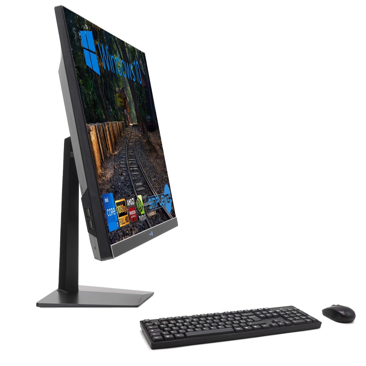 Tout en Un I7 27 " Windows 10 RAM 8 Go SSD 120 Go Ordinateur Fixe Editing Jeu - Photo 5/11