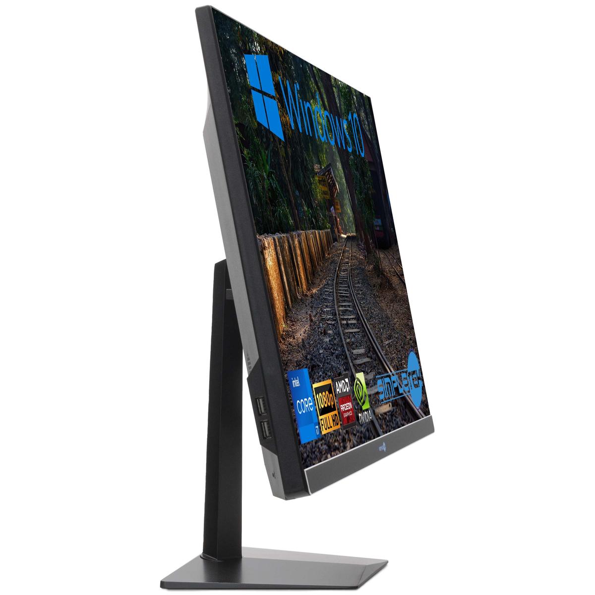 Tout en Un I7 27 " Windows 10 RAM 8 Go SSD 120 Go Ordinateur Fixe Editing Jeu - Photo 4/11