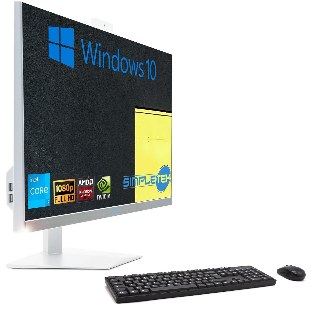 Tout en Un I3 27 " Windows 10 RAM 8 Go SSD 240 Go Ordinateur Fixe Editing Jeu - Photo 4/11