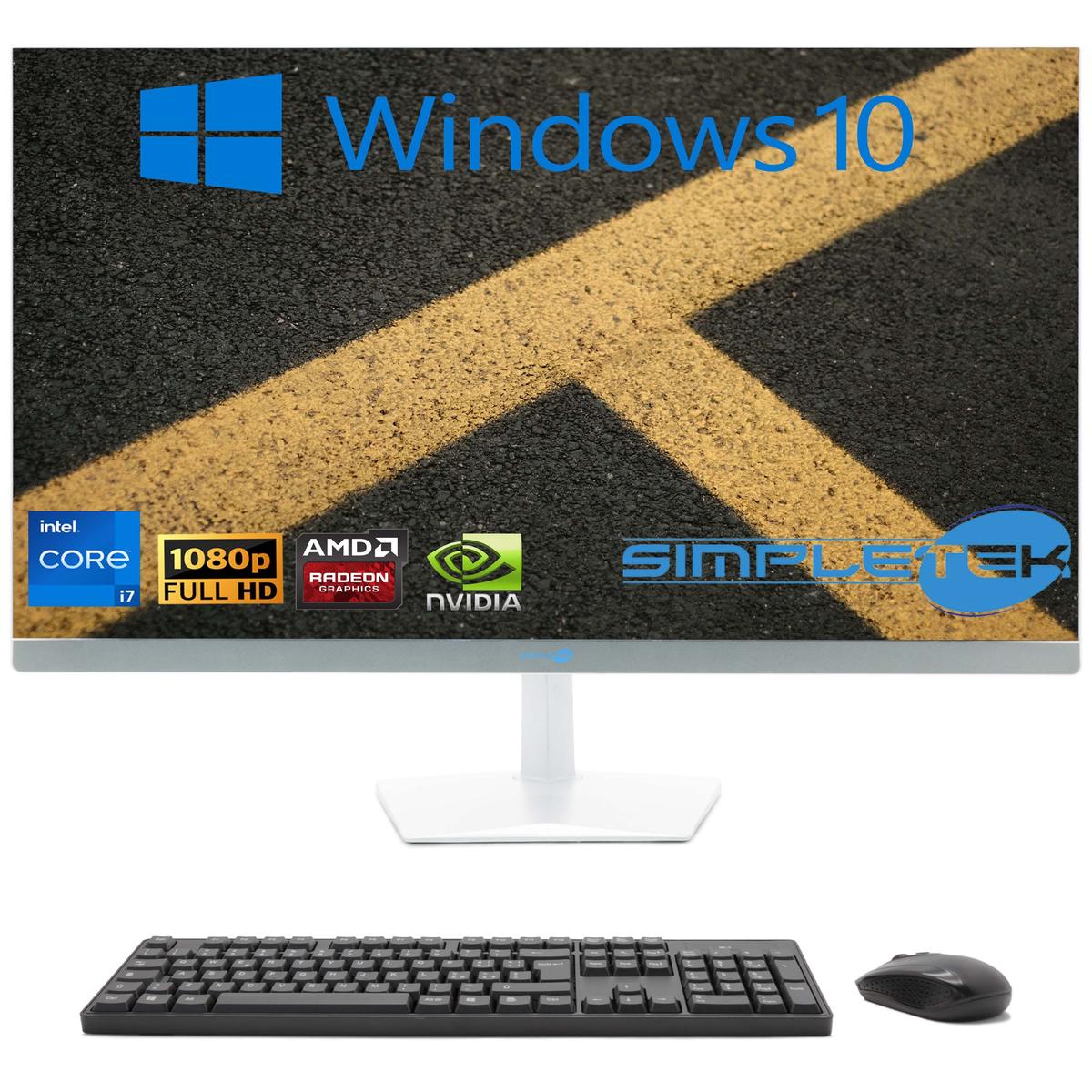 Tout en Un I7 27 " Windows 10 RAM 8 Go SSD 120 Go Ordinateur Fixe Editing Partie - Photo 2/11