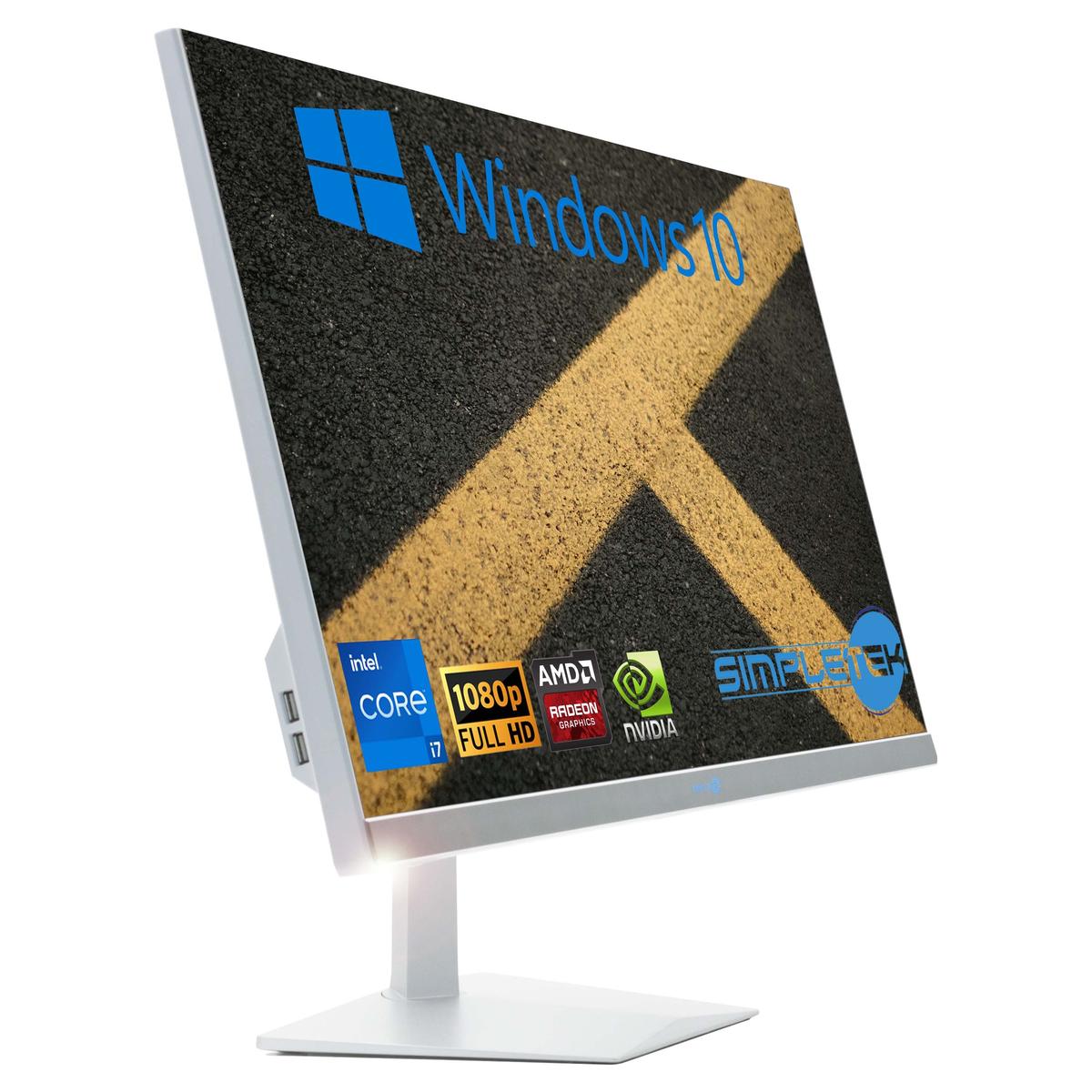 Tout en Un I7 27 " Windows 10 RAM 8 Go SSD 120 Go Ordinateur Fixe Editing Partie - Photo 3/11