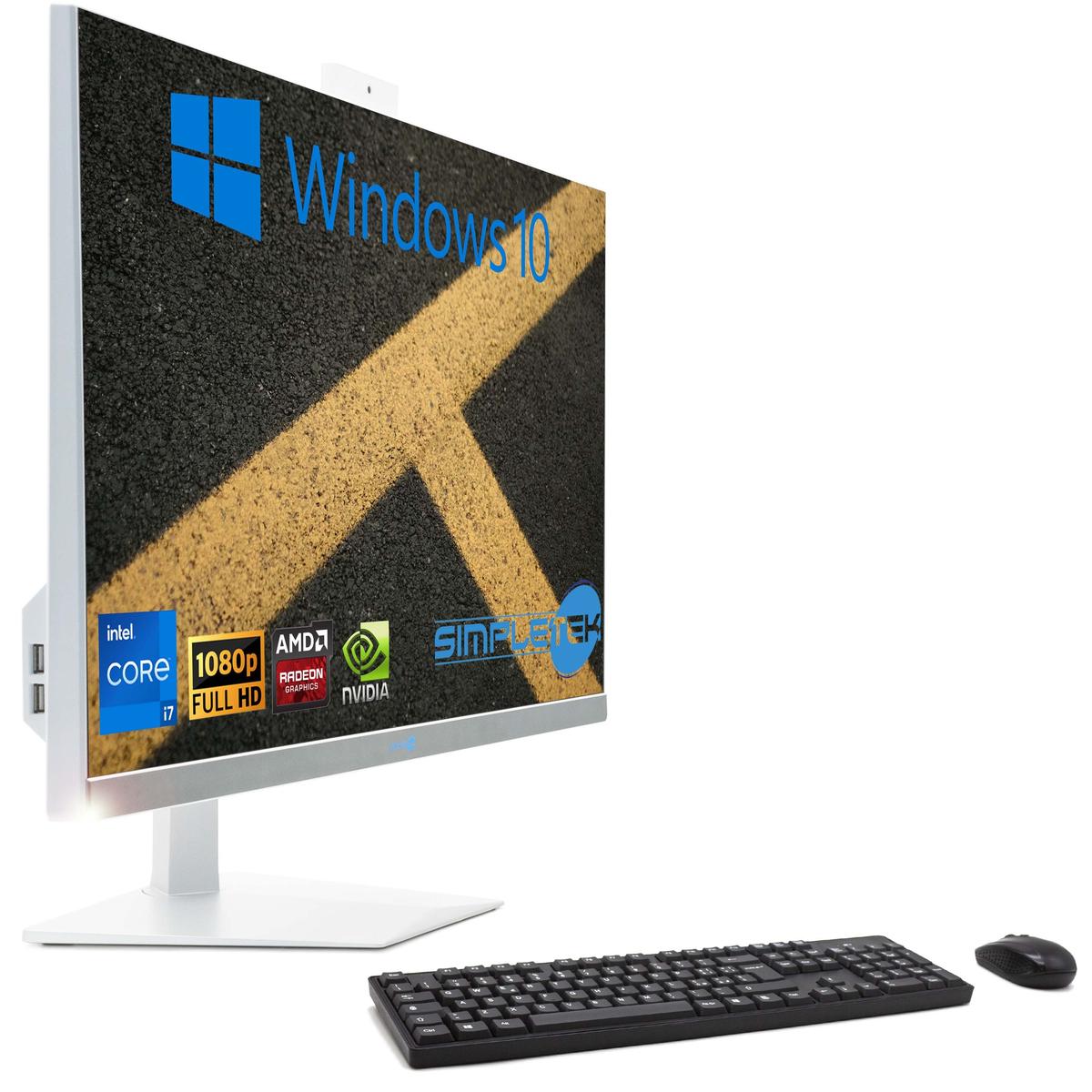 Tout en Un I7 27 " Windows 10 RAM 8 Go SSD 120 Go Ordinateur Fixe Editing Partie - Photo 4/11