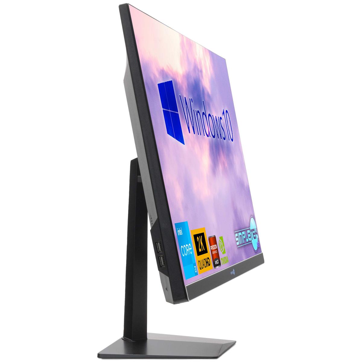 Tout en Un i3 27 " 2K Windows 10 RAM 8 Go SSD 240 Go Ordinateur PC Fixe Gaming - Photo 2/10