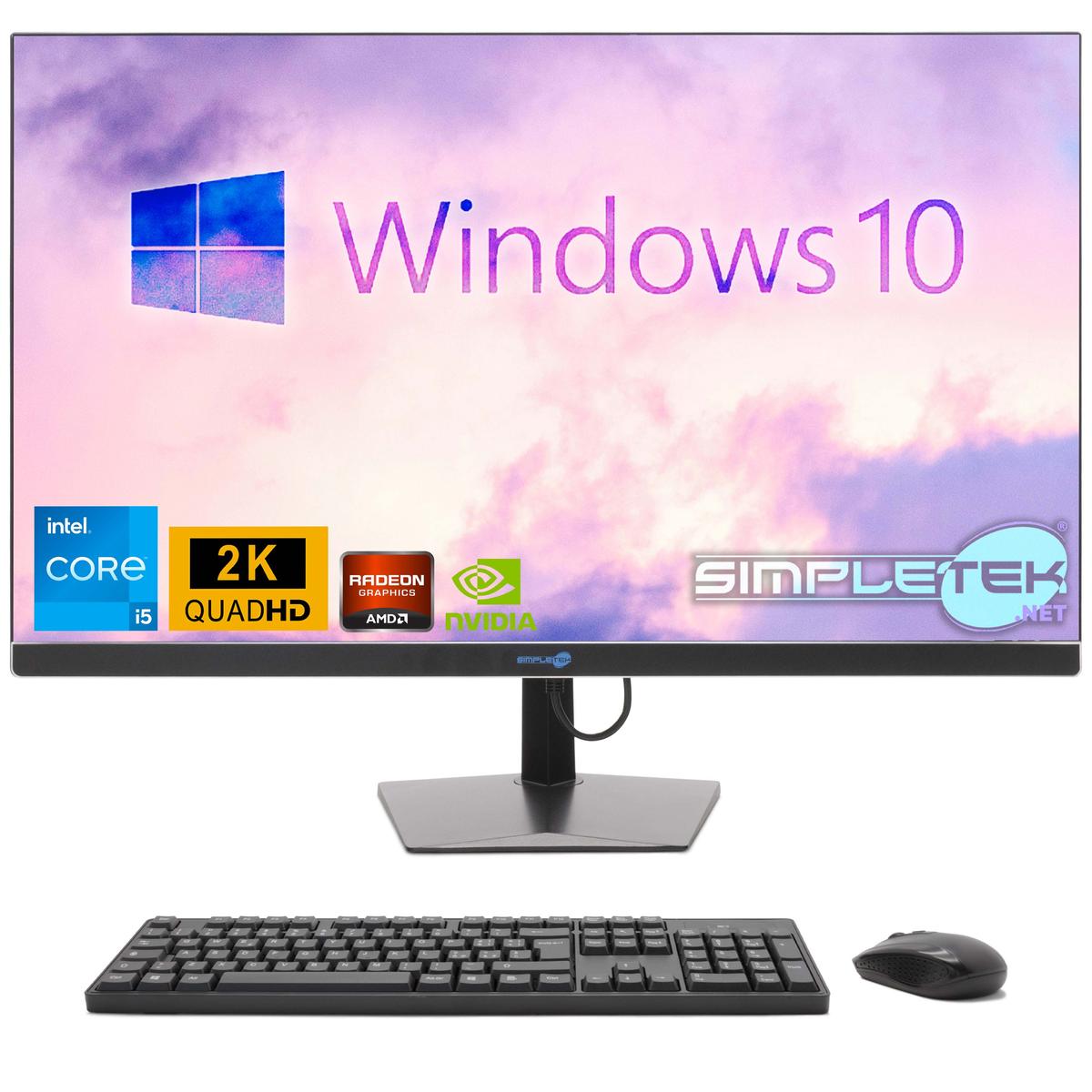 Tout en Un i5 27 " 2K Windows 10 RAM 8 Go SSD 240 Ordinateur Personnel Fixe Jeux - Photo 4/11