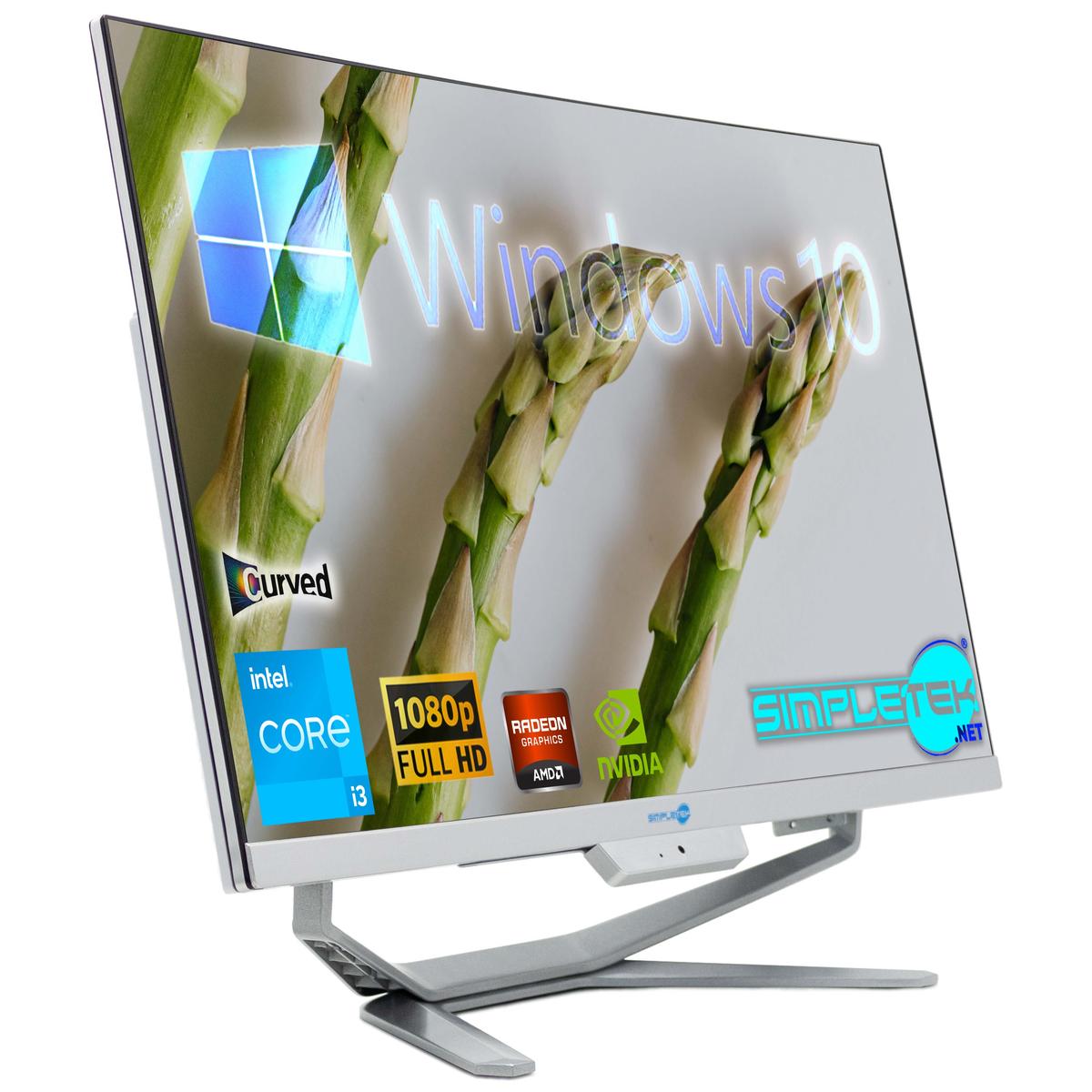 Tout en Un i3 24 " en Courbe Windows 10 RAM 8 Go SSD 120 Go Ordinateur de Bureau