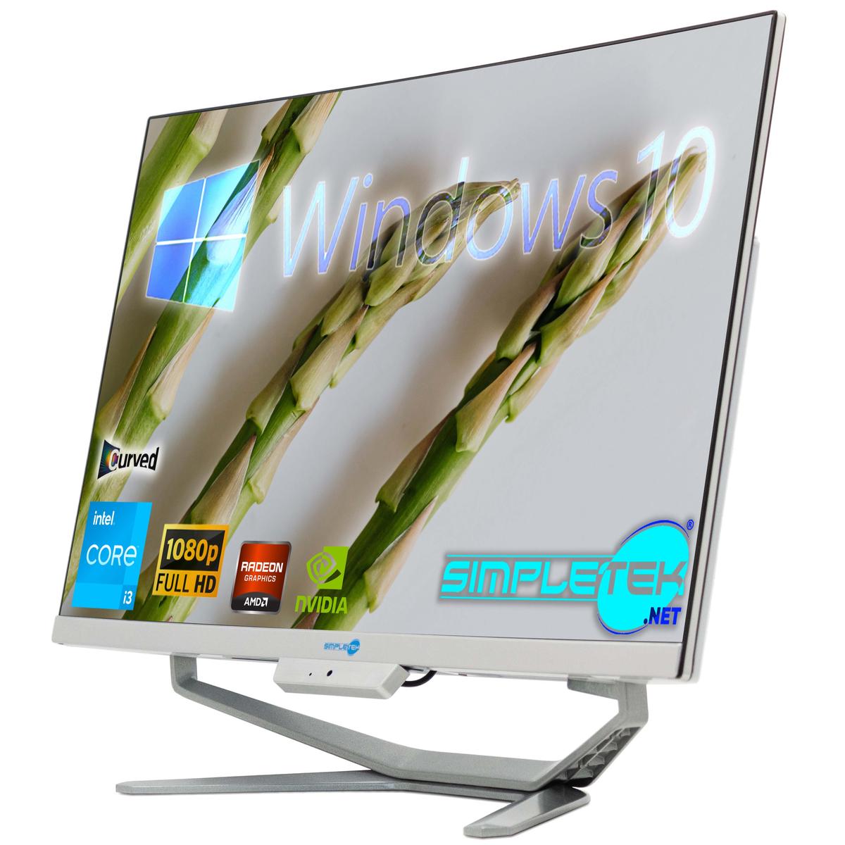 Tout en Un i3 24 " en Courbe Windows 10 RAM 8 Go SSD 240 Go Ordinateur de Bureau - Photo 3/9