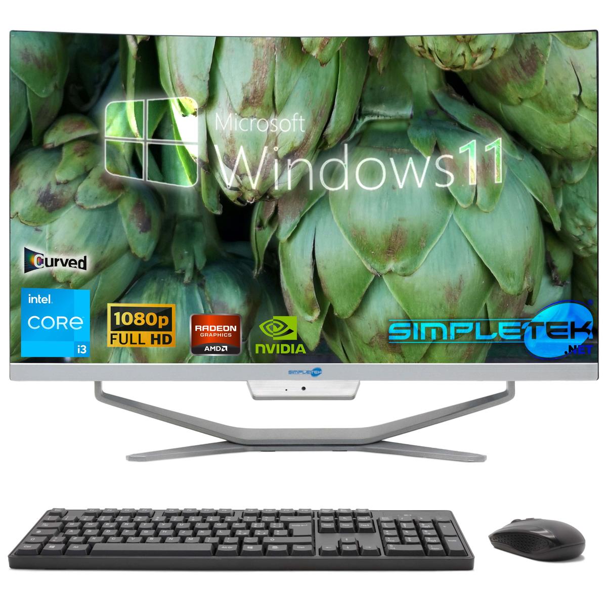 Tout En Un I3 24" Courbe Windows 11 Ram 16 Go Ssd 480 Go Pc Fixe Édition Gaming - Photo 2/9