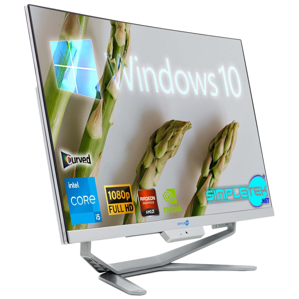 Tout en Un i5 24 " en Courbe Windows 10 RAM 8 Go SSD 120 Go Ordinateur de Bureau