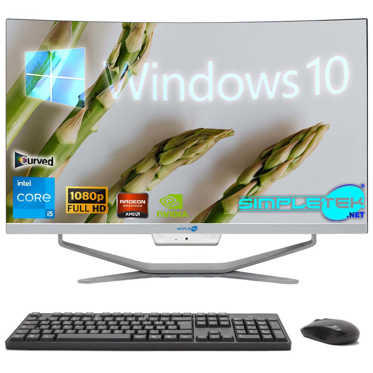 Tout en Un i5 24 " en Courbe Windows 10 RAM 8 Go SSD 120 Go Ordinateur de Bureau - Photo 2/9