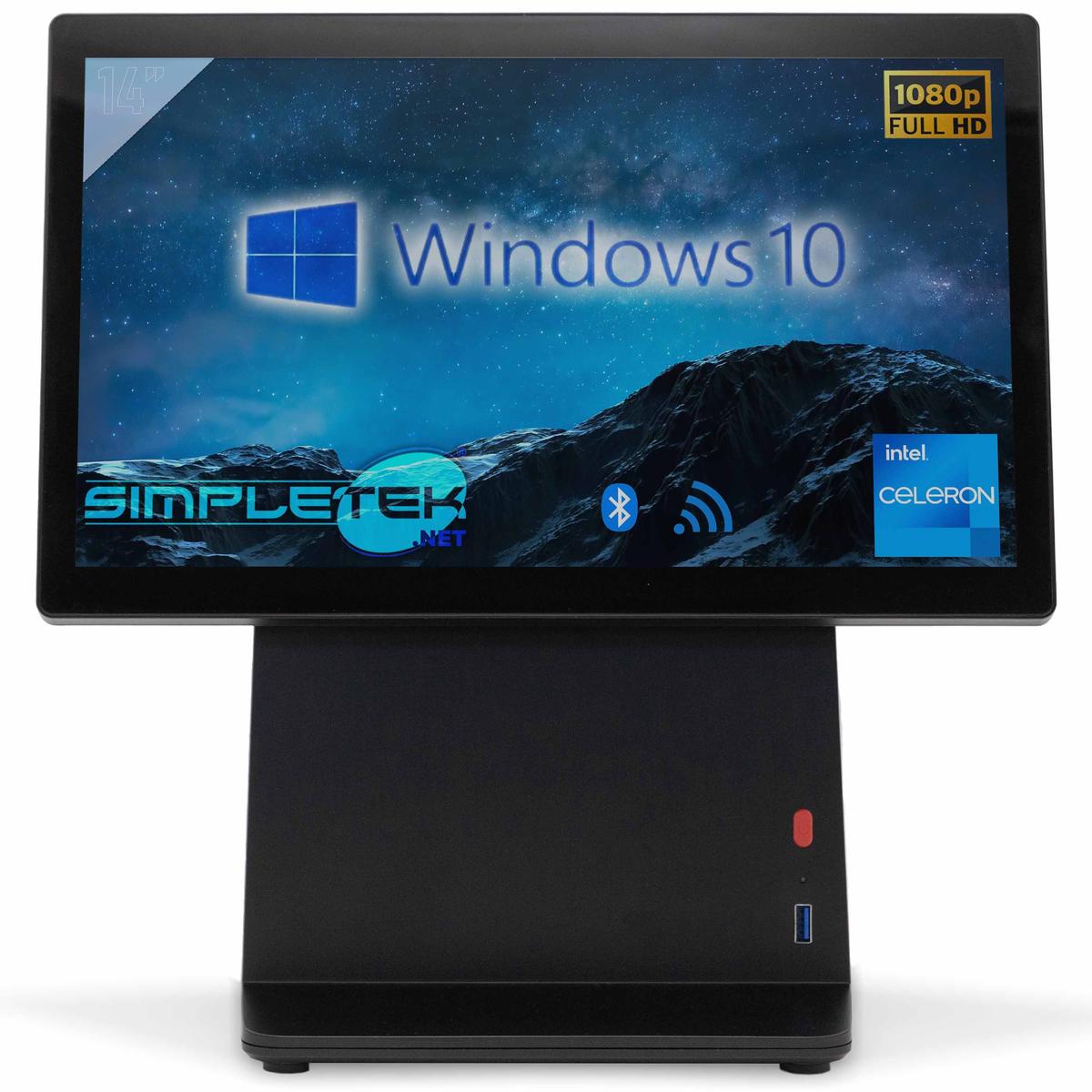 Pos 14 " All IN One Windows 10 4GB 60GB Touchscreen Punto Gehäuse Eingang Für PC