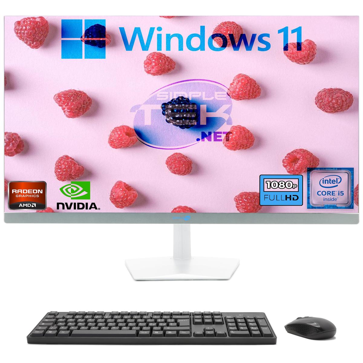 All IN One i5 27 " FHD Win 11 RAM 8GB SSD 120GB Desktop Computer Gaming Editing - Picture 2 of 11