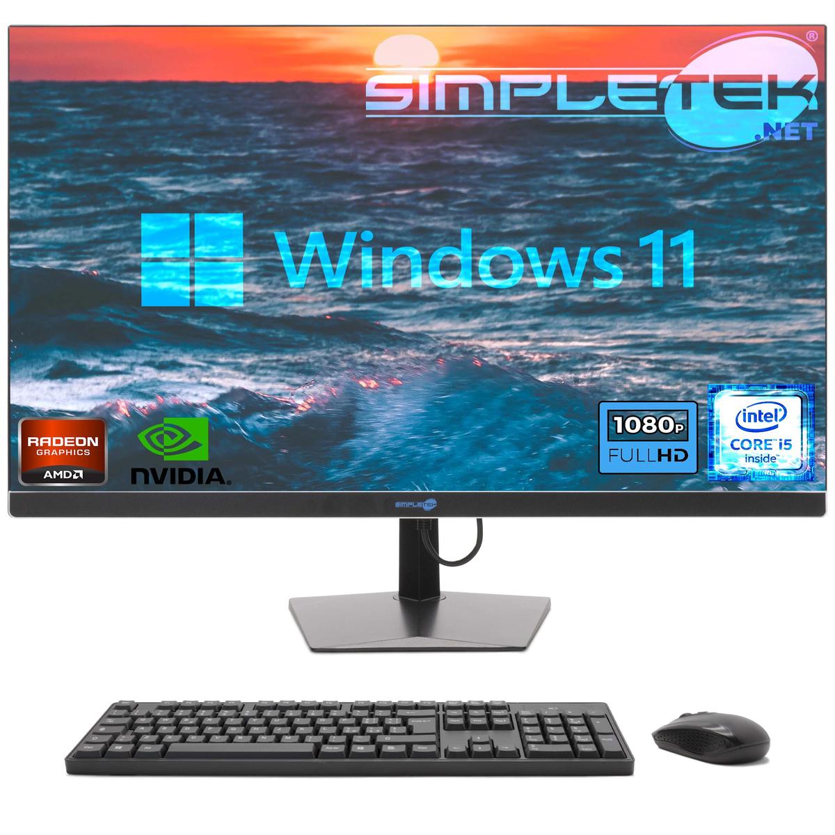 All IN One i5 27 " FHD Win 11 RAM 8 GB SSD 240 Desktop Computer Gaming Editing