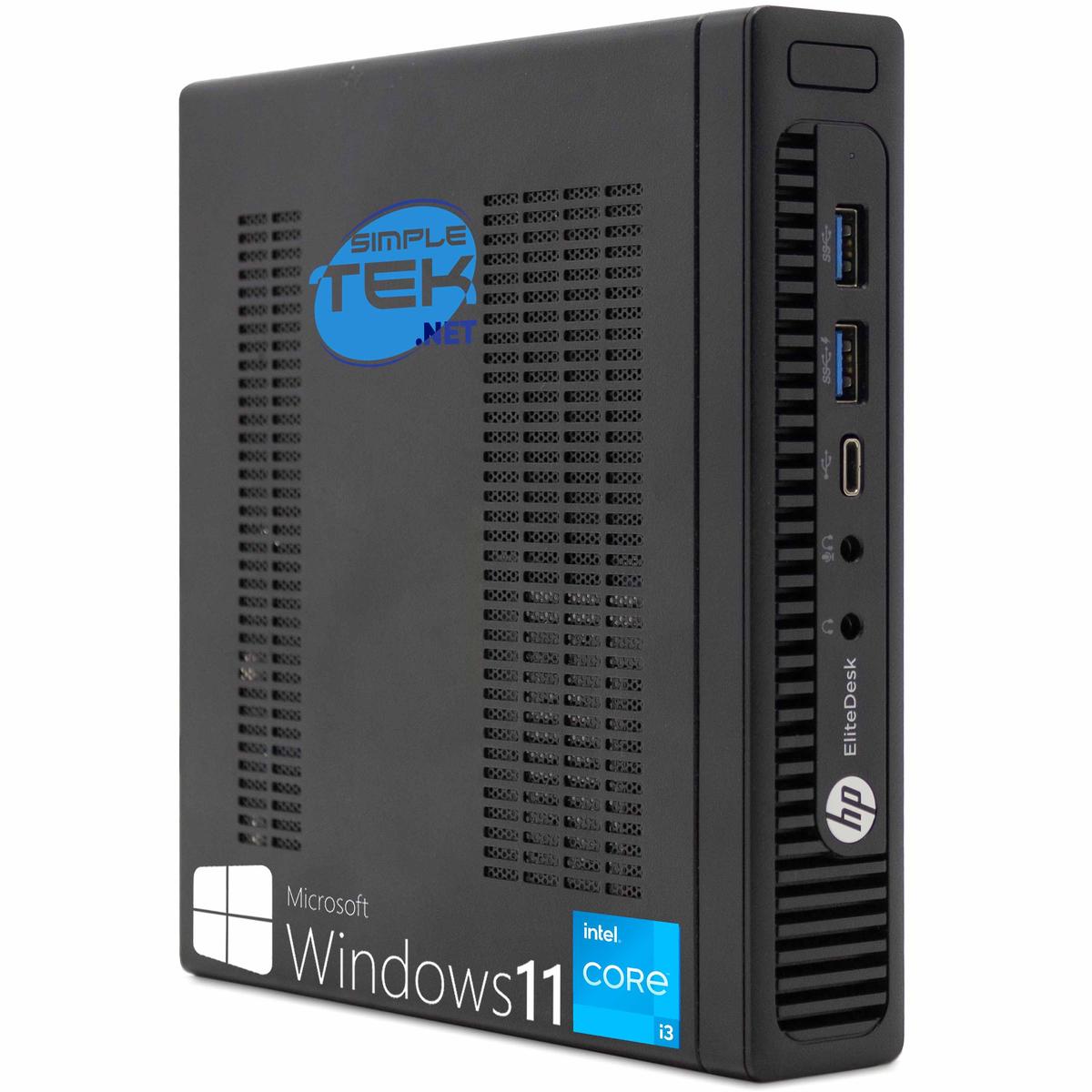 Ordinateur PC Bureau Mini Nuc HP 800 G2 Usdt i3 6100 Windows 11 8 Go 240 Go SSD