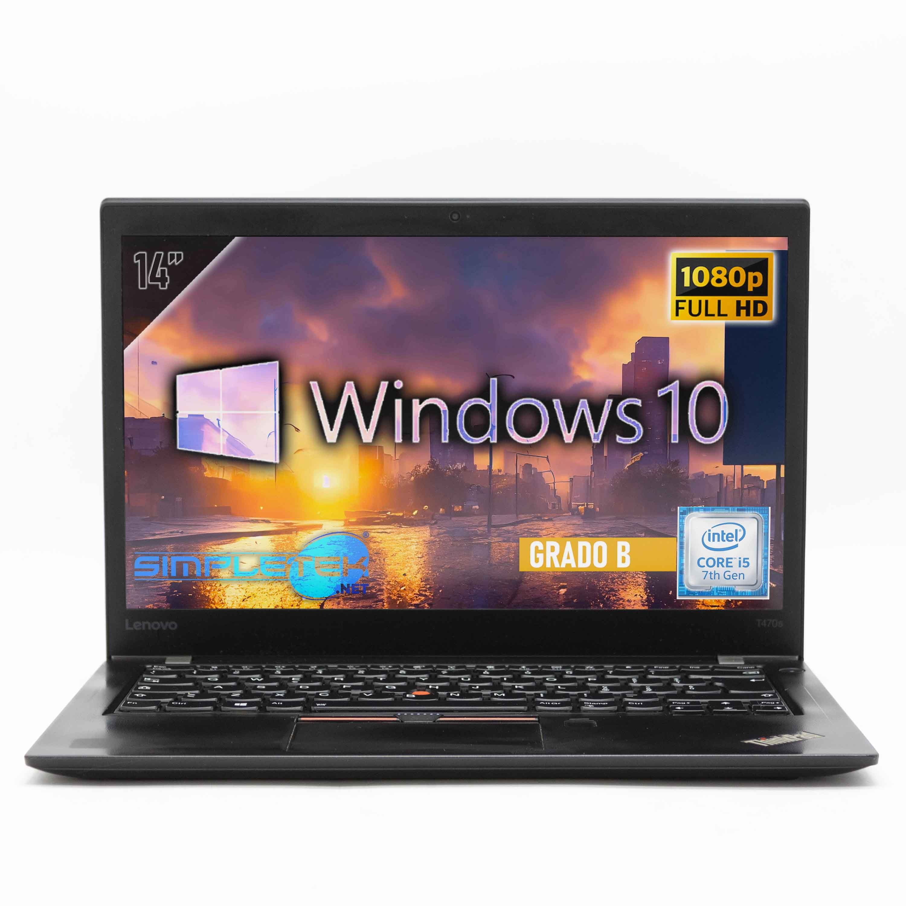 Lenovo T470S Core i5 14 " Windows 10 4GB 120GB Notebook PC Portable FHD Layout
