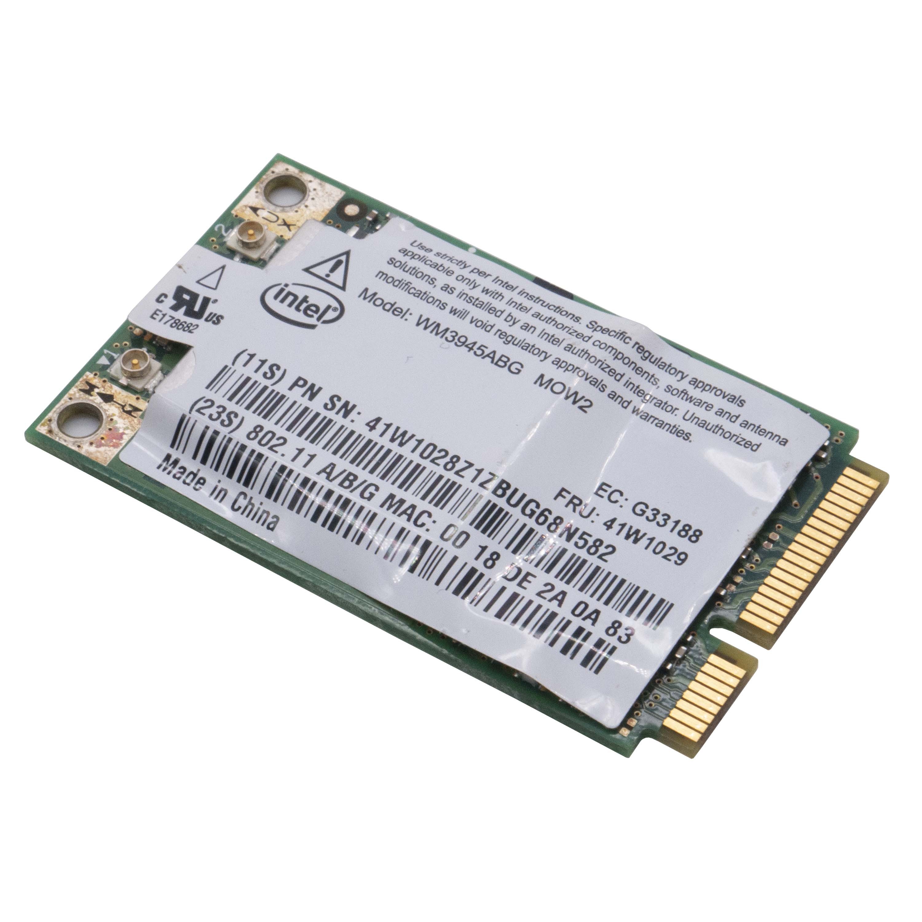 Wireless Wifi Card Intel WM3945ABG MOW2 G33188 Lenovo 41W1029